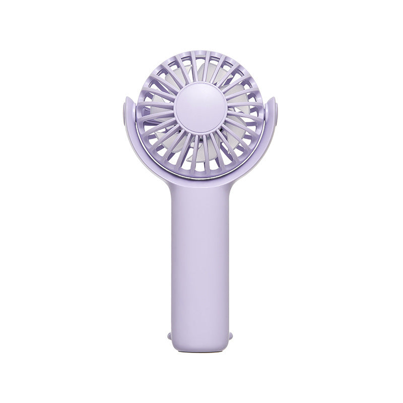 Women portable handheld fan with ergonomic grip and USB charging Stornfield