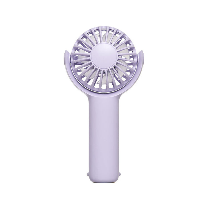 Women portable handheld fan with ergonomic grip and USB charging Stornfield