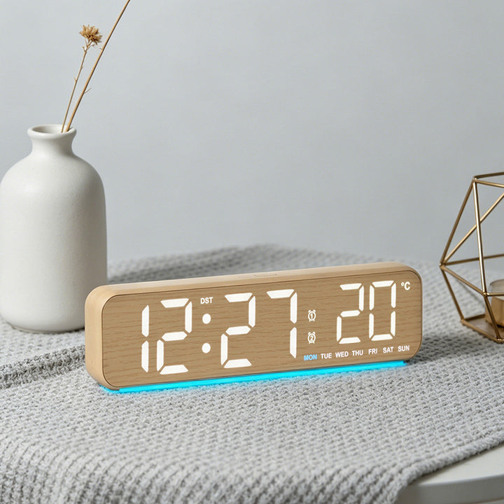 Digital Multifunction Alarm Clock with Temperature and Date Display Stornfield