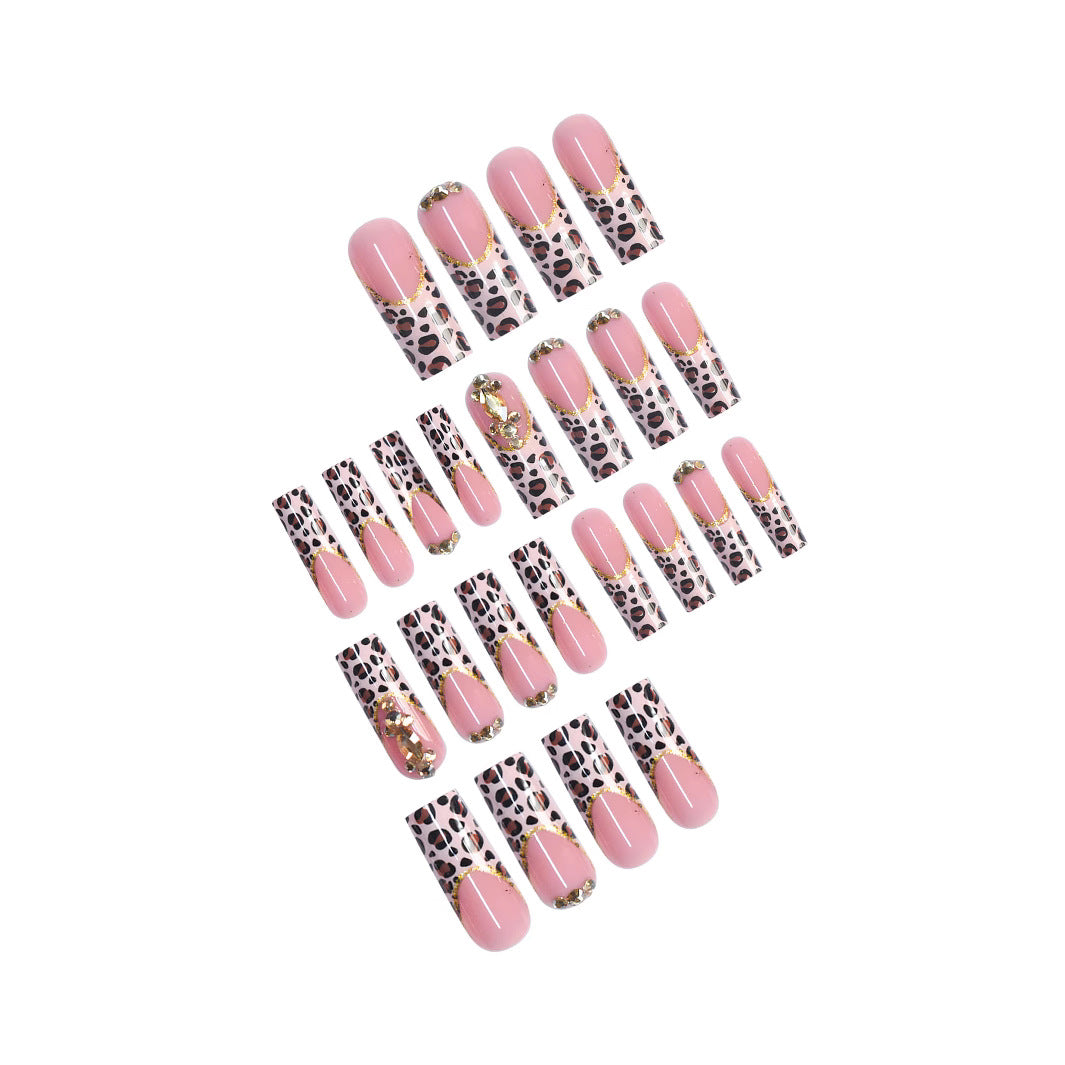 Luxury Leopard Print Press-On Nail Extensions Stornfield