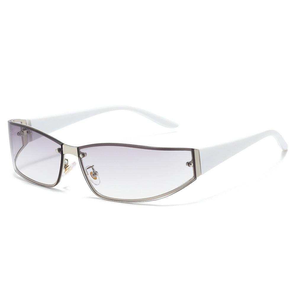 Sleek Cat-Eye Shield Sunglasses Stornfield