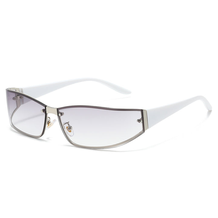 Sleek Cat-Eye Shield Sunglasses Stornfield