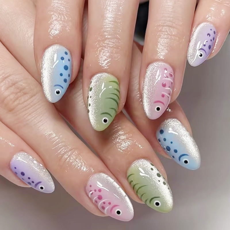 Creative nail art set with artistic patterns Stornfield