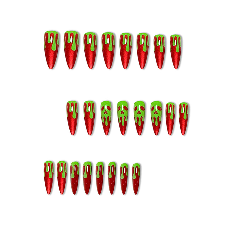 Edgy Vampire-Inspired Stiletto Nail Art Extensions Stornfield