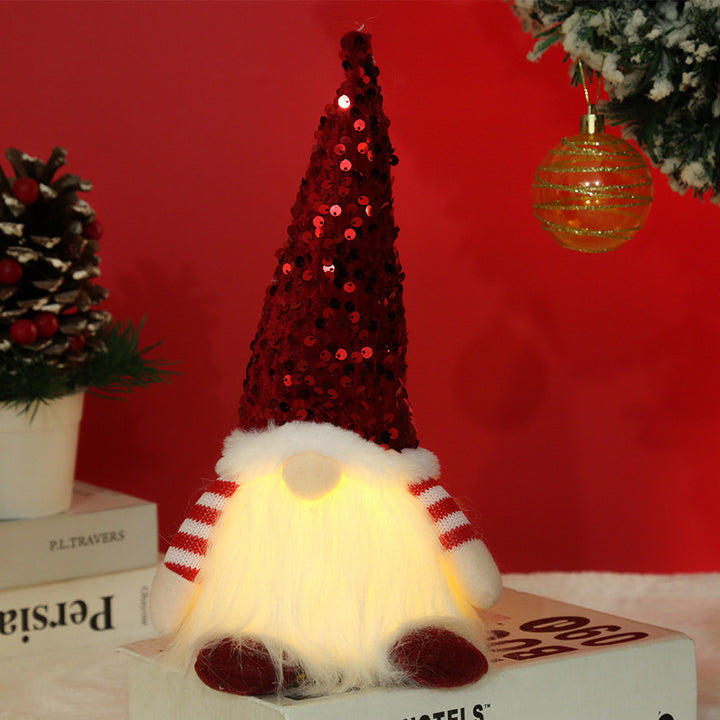 Decorative Christmas gnome with lighting Stornfield