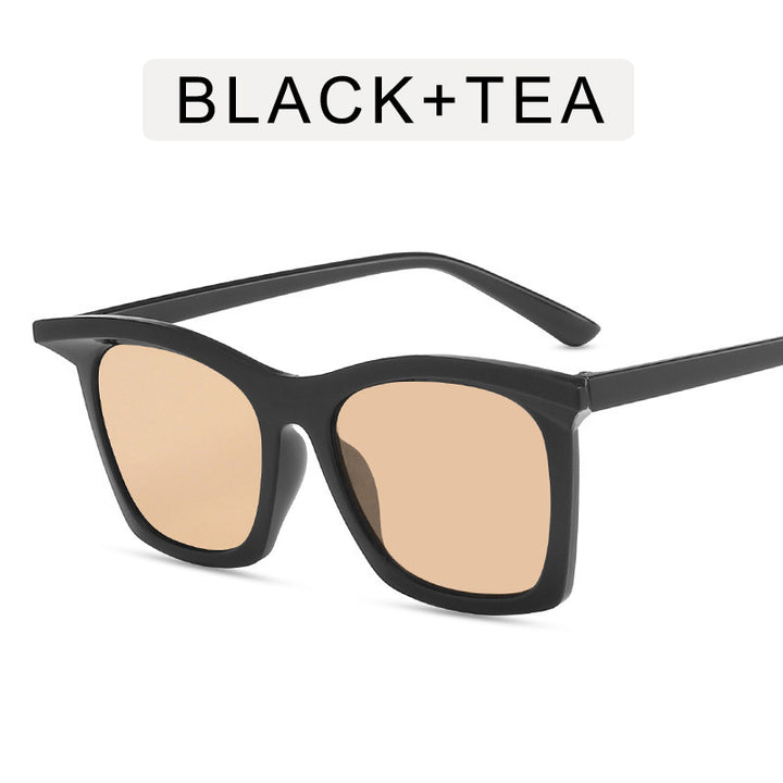 Women's Cat-Eye Sunglasses with Gradient Lenses and Transparent Frame Design Stornfield