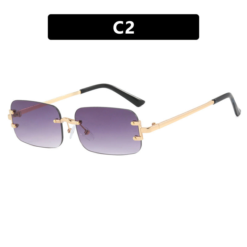 Ladies square sunglasses with high-quality metal frame Stornfield