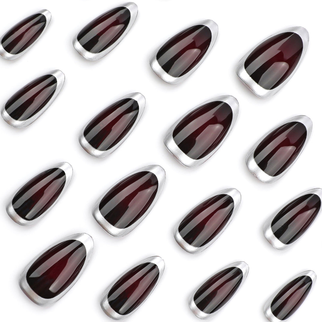 Stylish stiletto nails with elegant shine Stornfield
