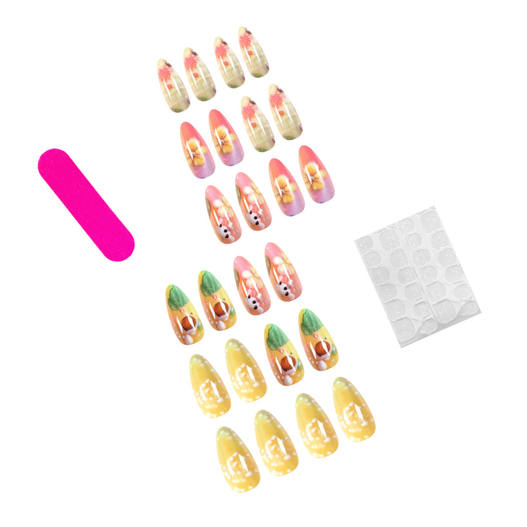 Exquisite nail art with colorful floral designs Stornfield