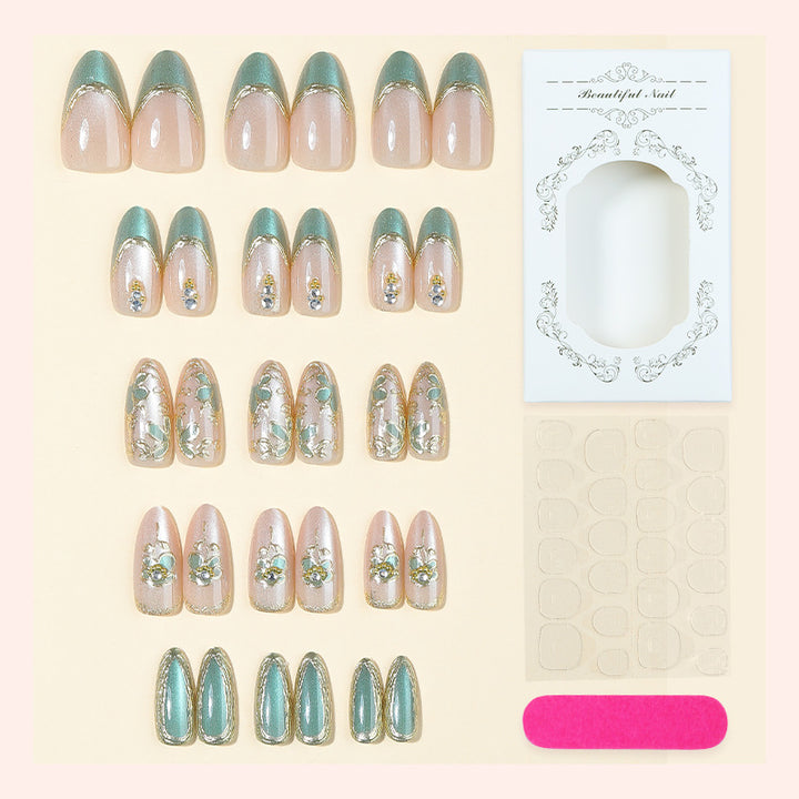 Decorative Floral Art Press-On Nail Set Stornfield