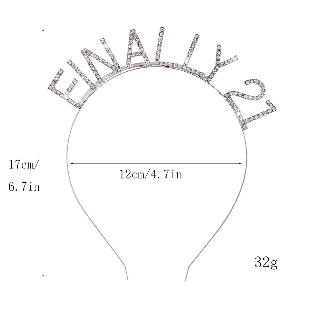Women's Glittering Hairband with Inscription Stornfield