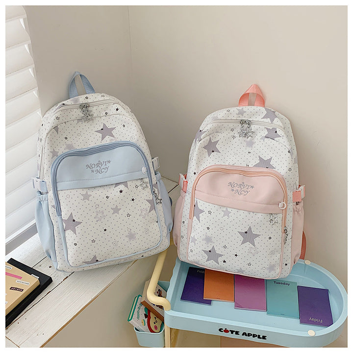 Stylish Star-Print Backpack Stornfield