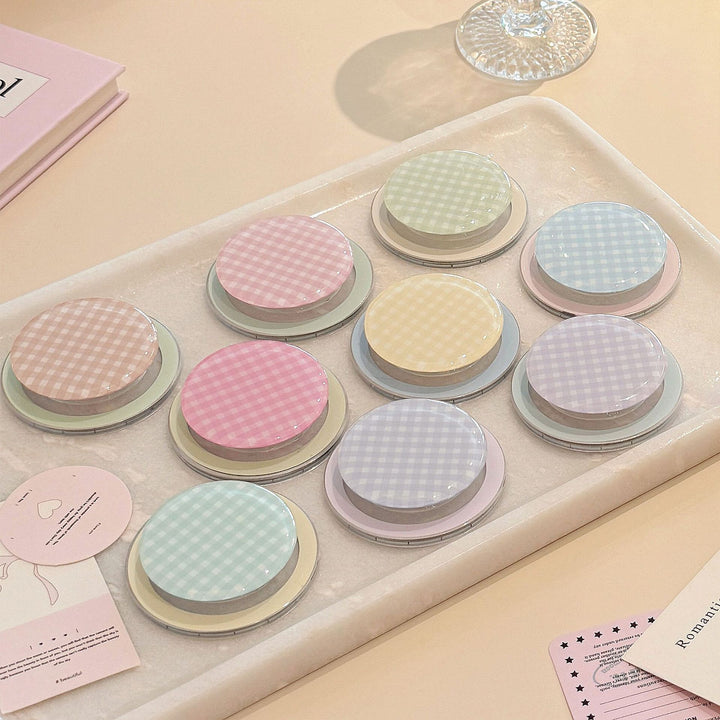 Practical glass coaster with checkered pattern Stornfield