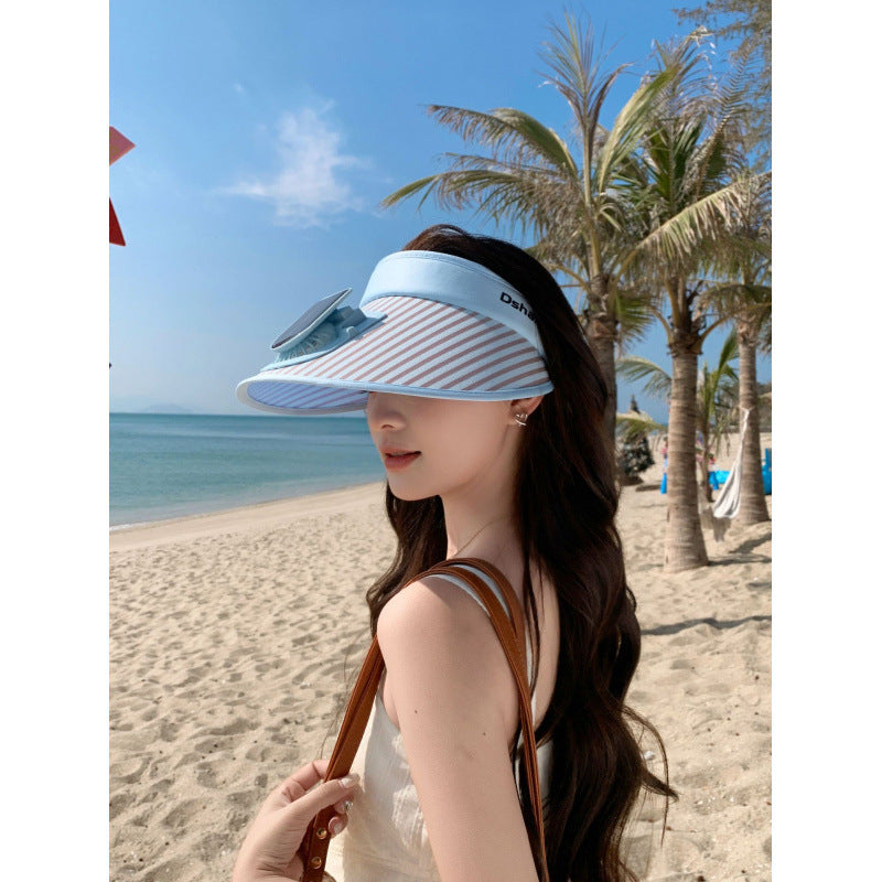 ’s sun protection visor with integrated solar panel, wide brim and adjustable headband Stornfield