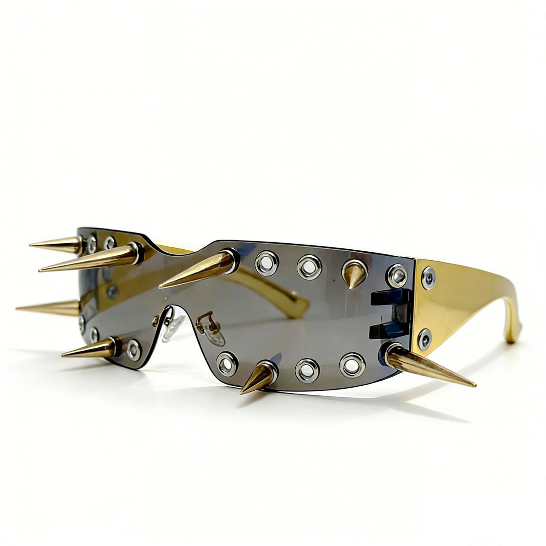 Women's Sporty Sunglasses with Eye-Catching Design and Spikes Stornfield