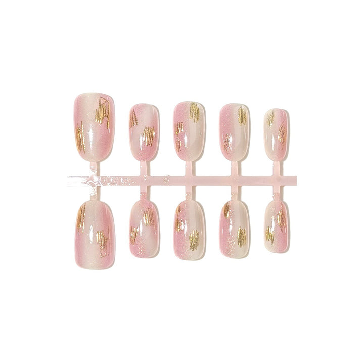 Elegant Glittery Press-On Nail Art Set