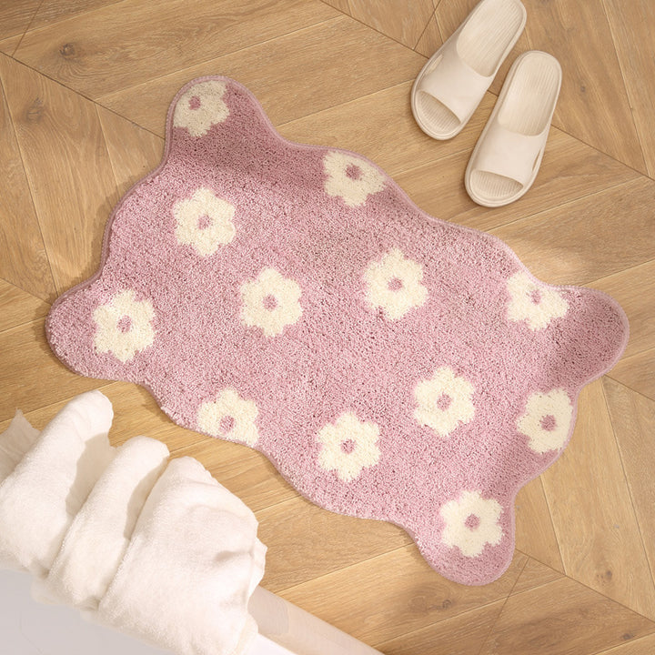 Plush Textured Bath Mat