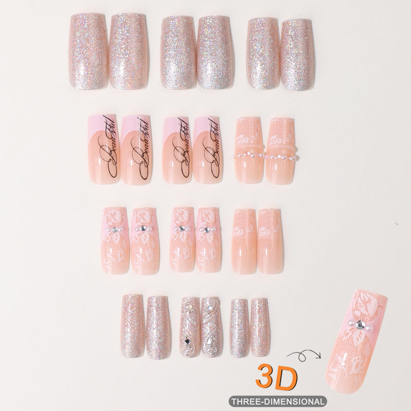 Shimmering Elegant Press-On Nail Tips Stornfield