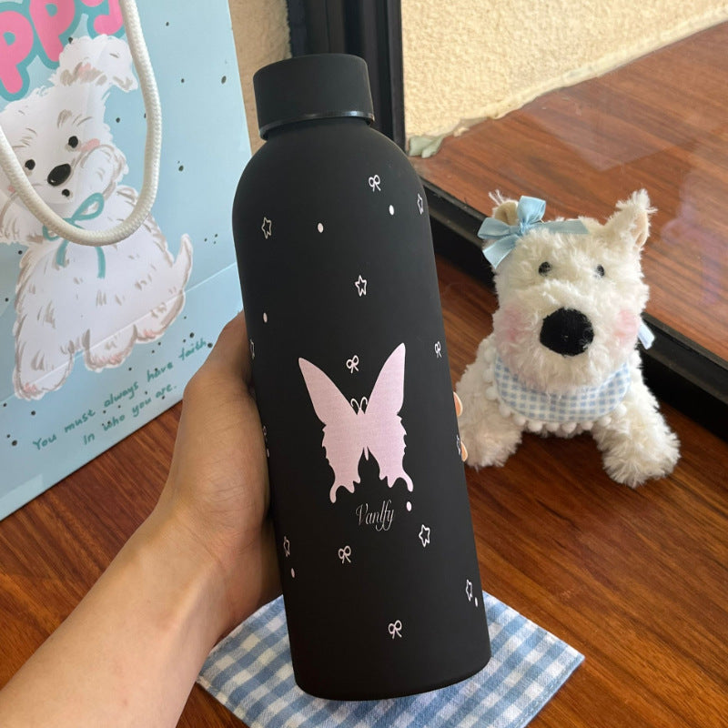 Ladies Insulated Bottle with Playful Dog Motif Stornfield