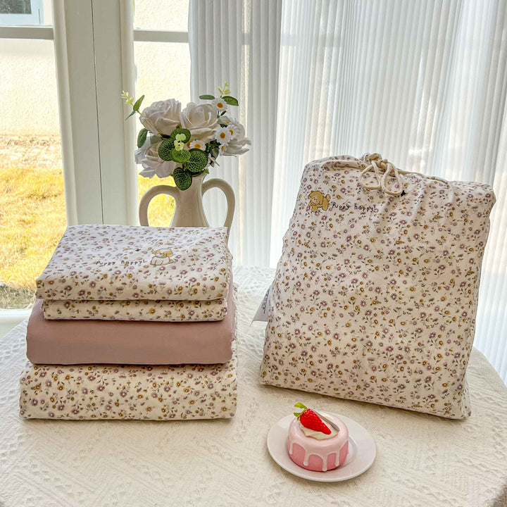 Soft Cotton Floral Pattern Bedding Set
