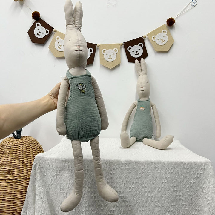 Handcrafted Cotton Mouse Doll with Crochet Floral Dress