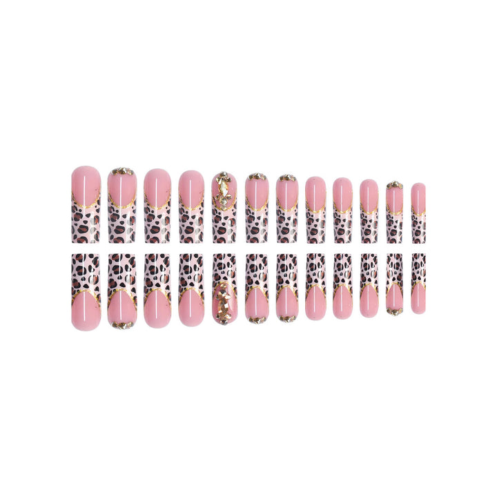 Artistic Leopard Print Nail Extensions Stornfield