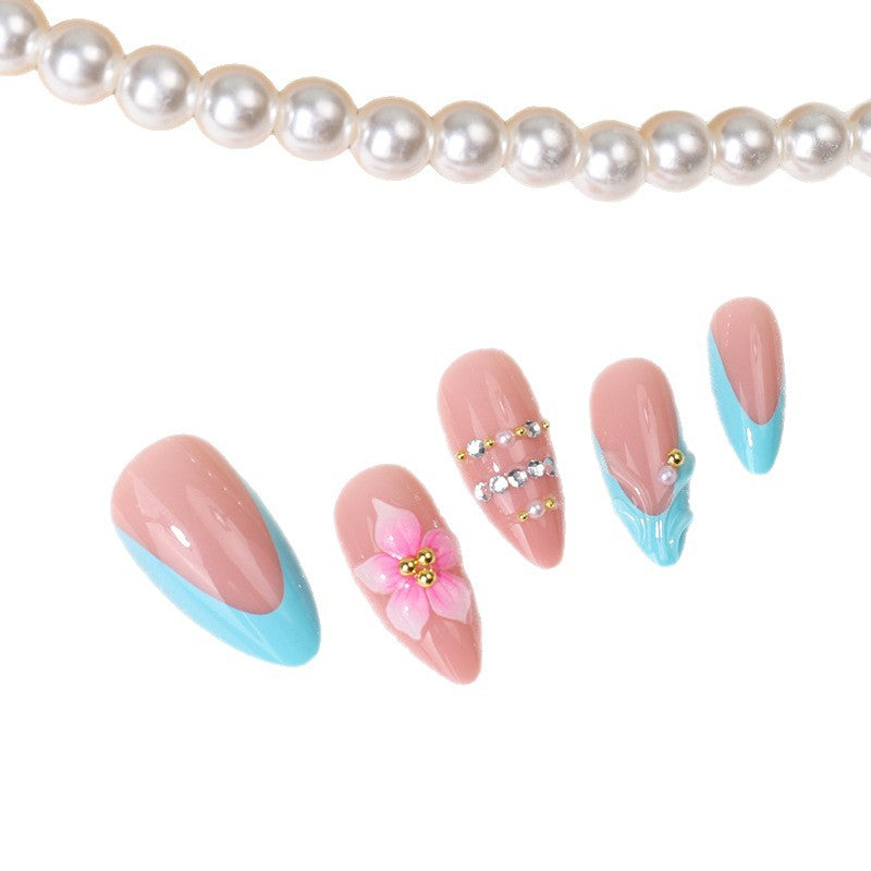 Creative Floral-Inspired Press-On Nail Set Stornfield