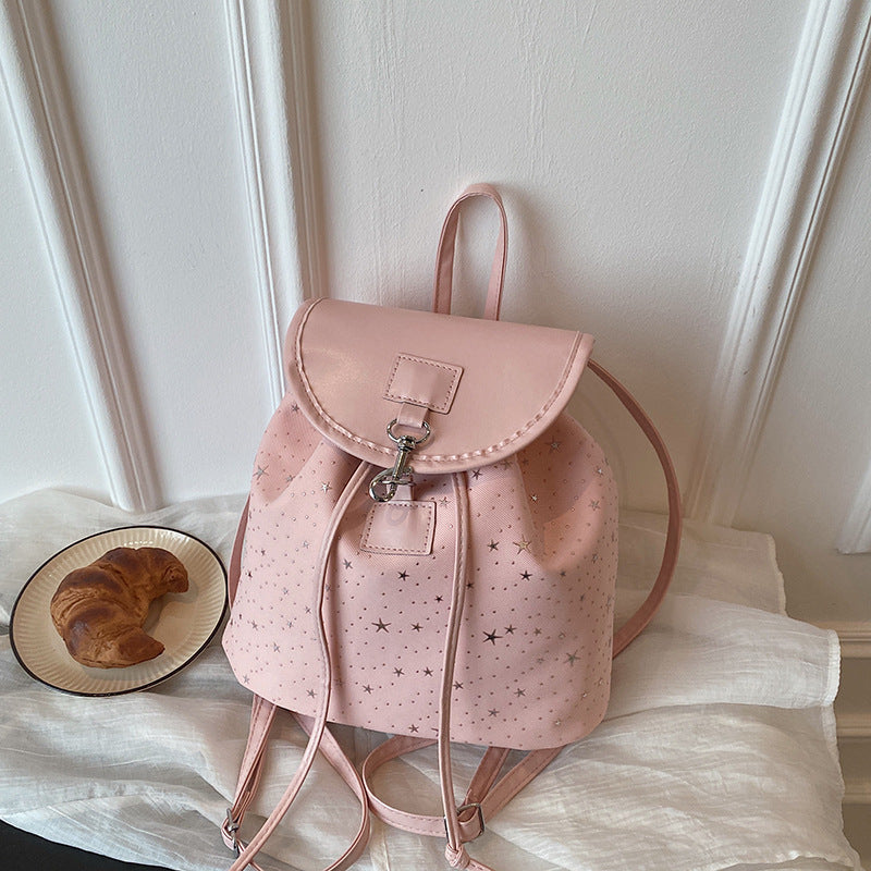 WoStar-Patterned Drawstring Backpack Stornfield