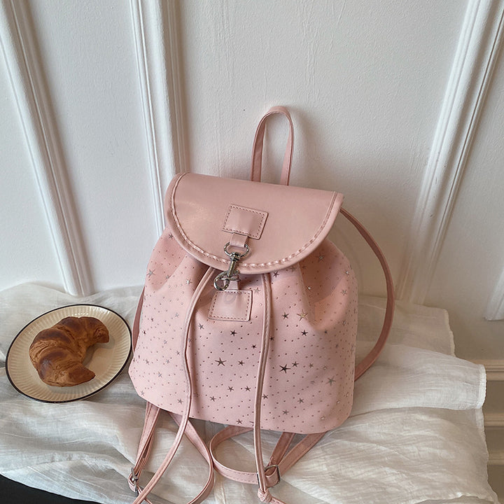 WoStar-Patterned Drawstring Backpack Stornfield