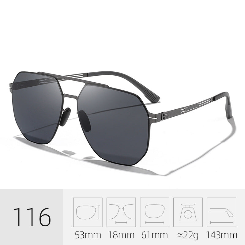 Premium Geometric Frame Sunglasses Stornfield