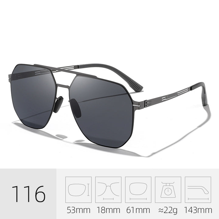 Premium Geometric Frame Sunglasses Stornfield