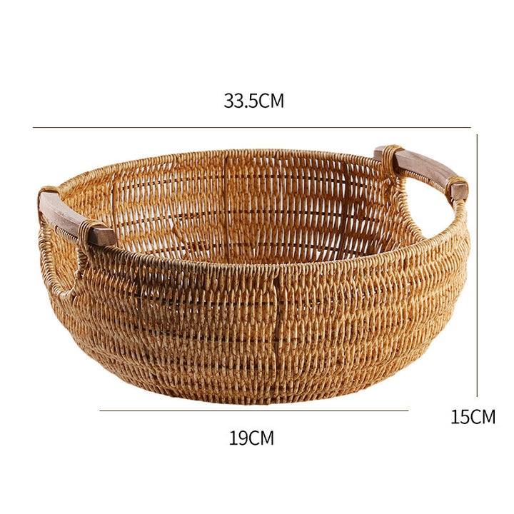 Handcrafted Wicker Storage Basket Stornfield