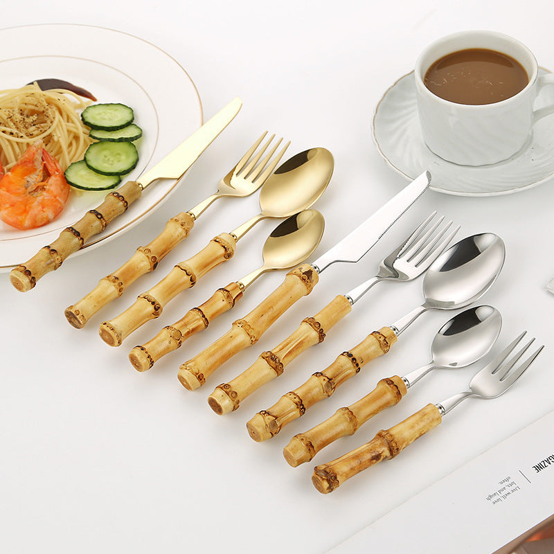 Bamboo Handle Salad Fork Stornfield