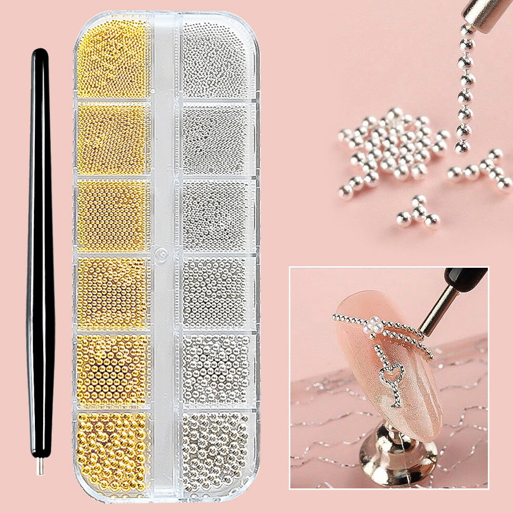 Decorative Nail Art Beads Set