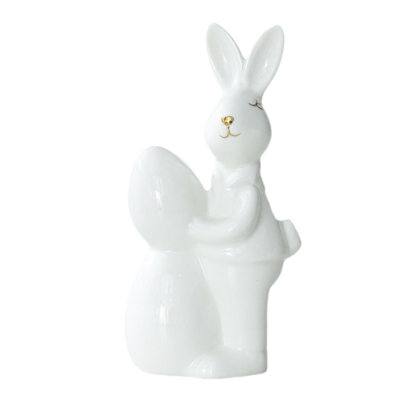 Ceramic Bunny Figurine Stornfeild