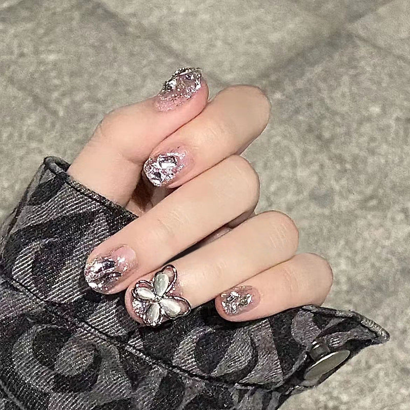 Nail art set with sparkling rhinestones and glitter elements Stornfield