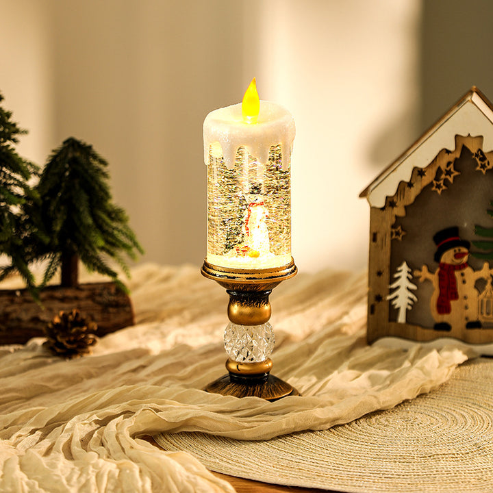 Christmas decoration lantern with snow globe Stornfield