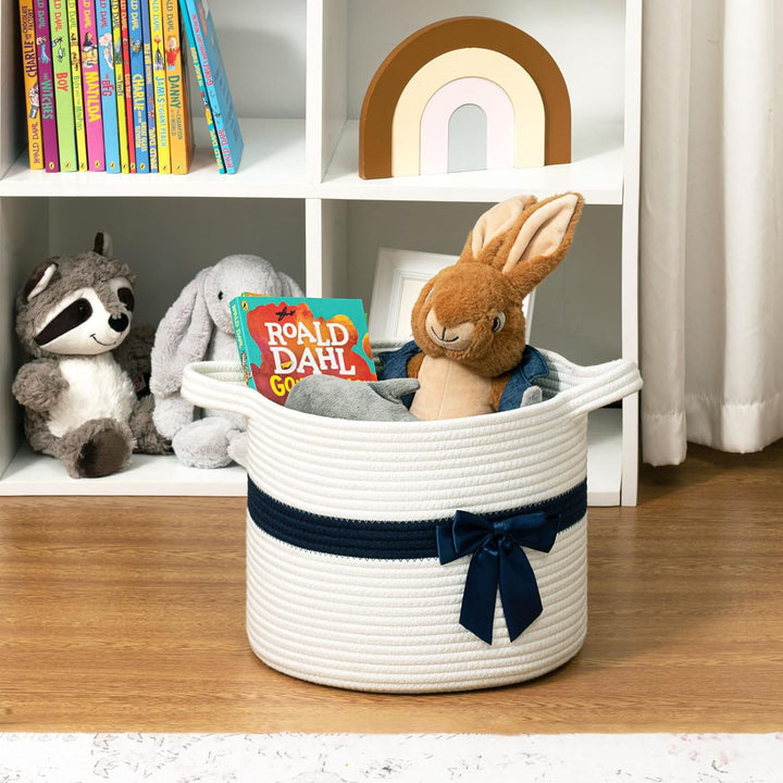 Women Decorative Storage Basket with Bow Accent Stornfield