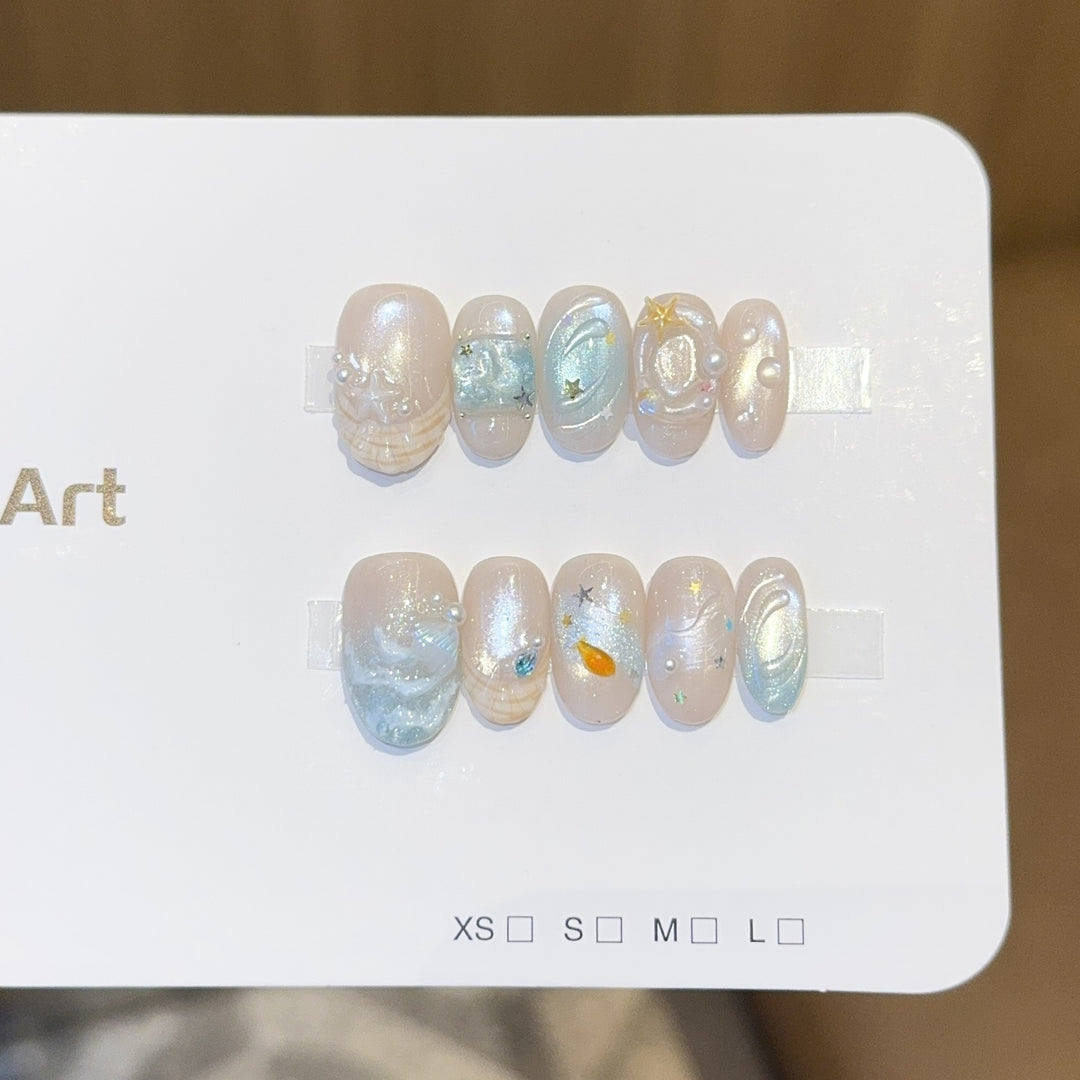 Art Nail Set with Maritime Design Stornfield