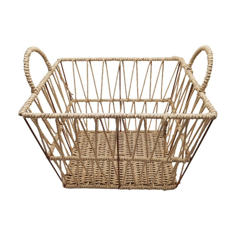 Elegant bathroom storage basket made of natural material Stornfield