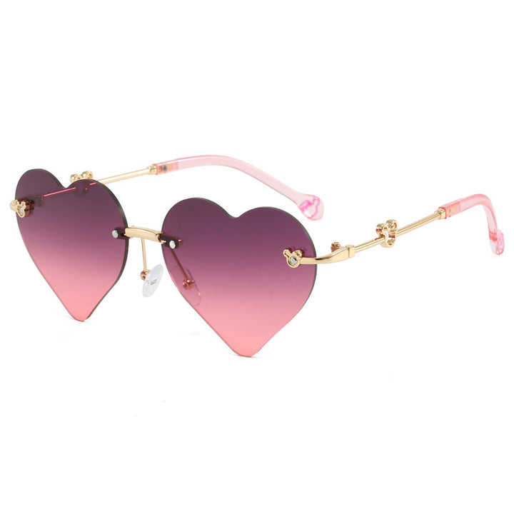 Women's Heart-Shaped Sunglasses with Mirrored Lenses Stornfield