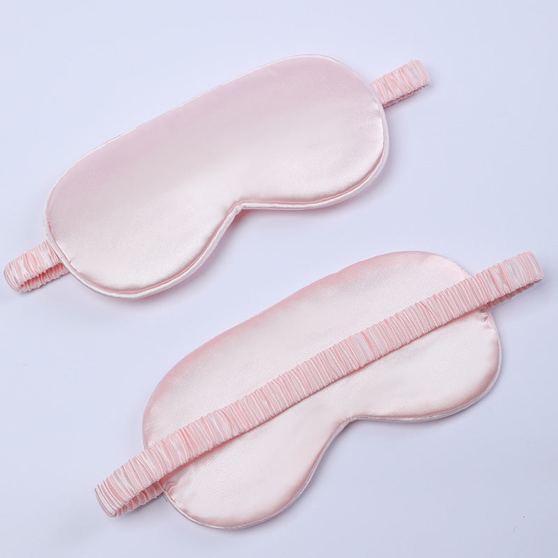 Women's nano silk sleep mask with padded eye area, adjustable elastic band, and storage pouch Stornfield