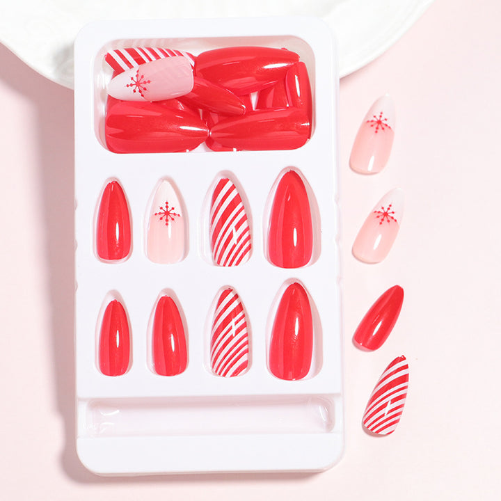 Decorative Press-On Nail Design Set Stornfield