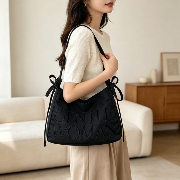 Stylish Satin Bucket Bag Stornfield