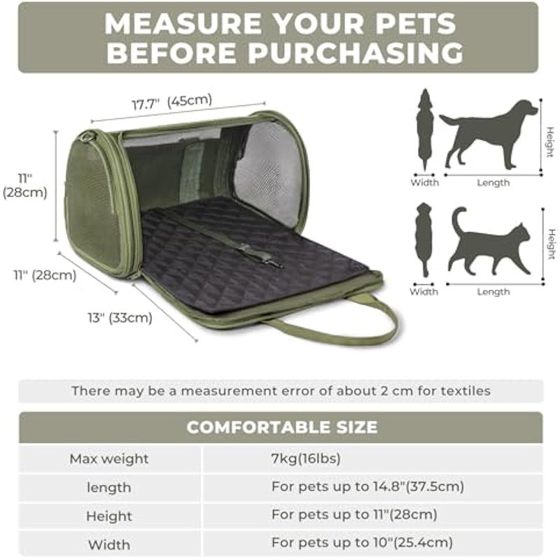 Transport box for pets with breathable mesh inserts Stornfield