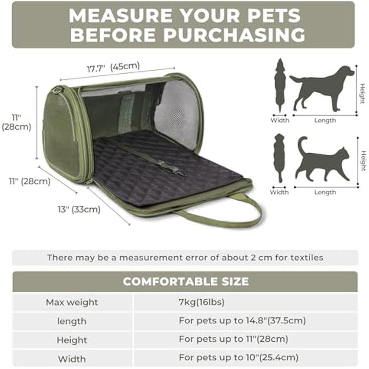 Transport box for pets with breathable mesh inserts Stornfield