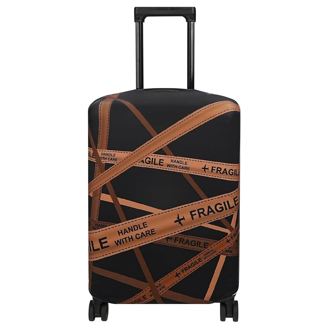 Unisex non-elastic suitcase cover with mandala motif, stretch protective cover for telescopic handle and wheels Stornfield