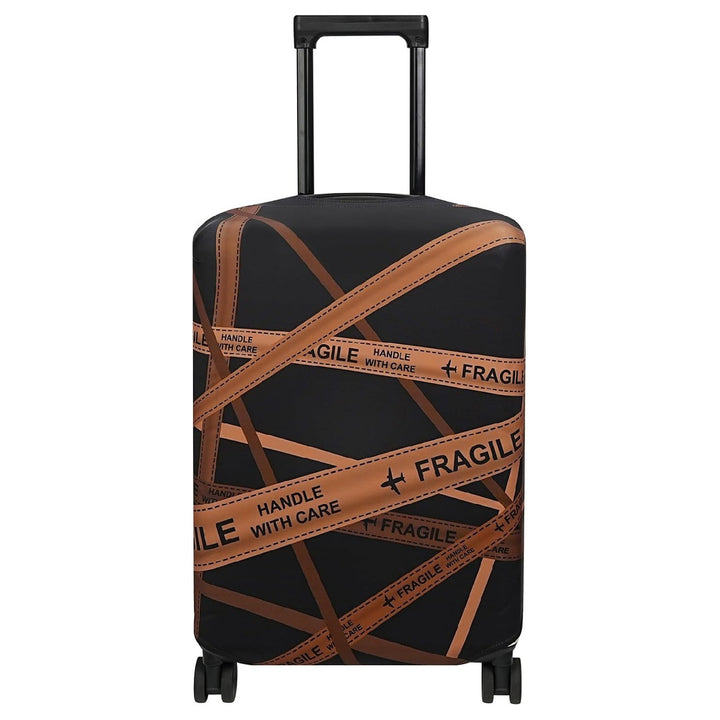 Unisex non-elastic suitcase cover with mandala motif, stretch protective cover for telescopic handle and wheels Stornfield
