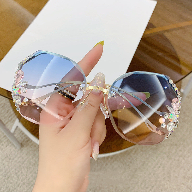 Women's Oversized Sunglasses with Decorative Stones Stornfield