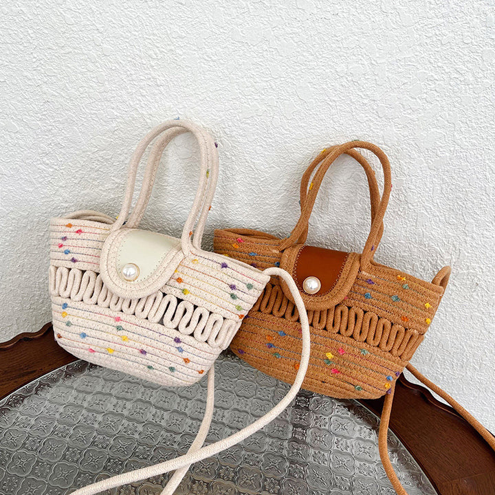 WoCharming Woven Mini Tote Bag Stornfield